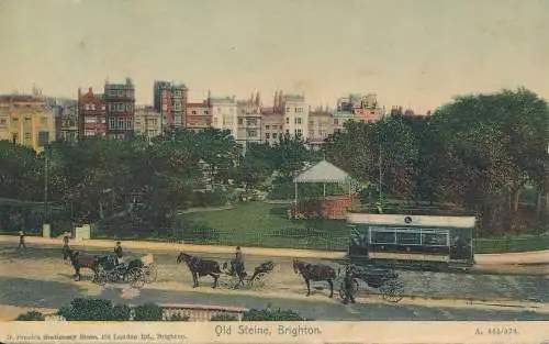 PC73077 Old Steine. Brighton. D. Frank. 1905