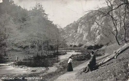 PC70769 Dovedale. Die Wasserfälle. Queen