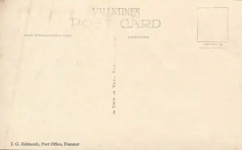 PC72447 Eingang zum Dunster Castle. J.G. Edmunds. Valentinstag. RP