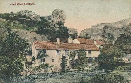 PC73272 Lion Rock. Cheddar. R. Wilkinson. 1905