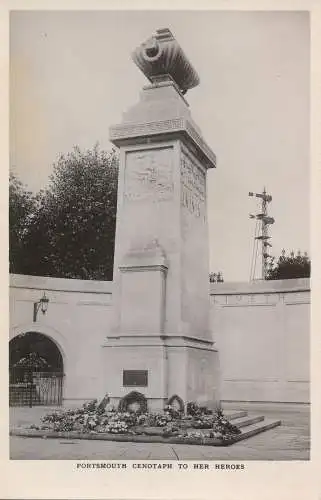 PC72543 Portsmouth Cenotaph für ihre Helden. RP