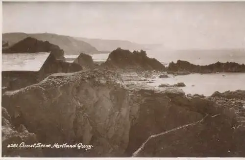 PC73072 Küstenszene. Hartland Quay. Sweetman. RP. 1951