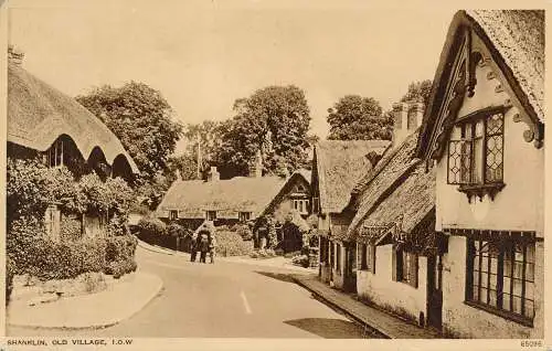 PC73142 Shanklin. Altes Dorf. I.O.W. Photochrom. 1958