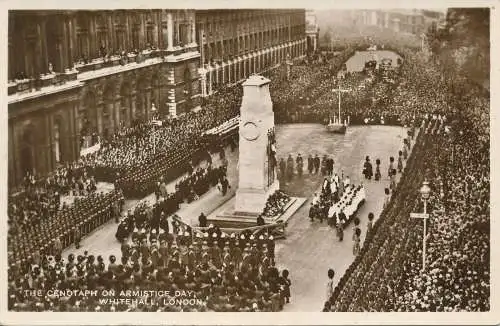 PC70659 Das Kenotaph am Tag des Waffenstillstands. Whitehall. London. RP