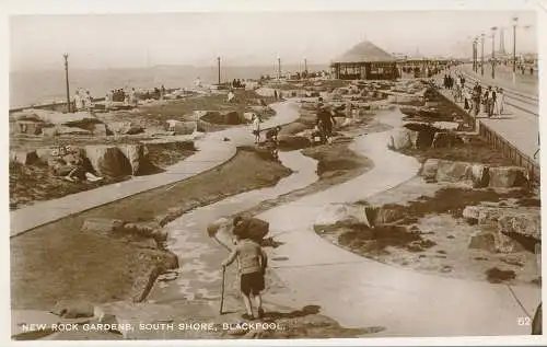 PC72243 New Rock Gardens. South Shore. Blackpool. RP