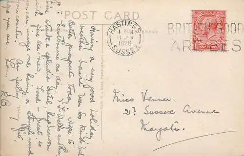 PC70554 Fairlight Glen. Hastings. RP. 1926