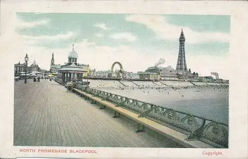 PC72210 North Promenade Blackpool. 1904