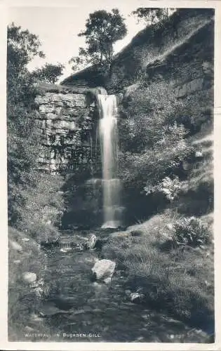 PC73233 Wasserfall in Buckden Gill. Walter Scott. RP. 1956