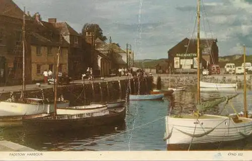 PC73073 Padstow Harbour. Jarrold. 1953