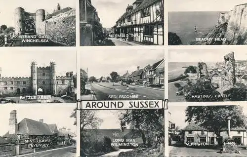 PC70619 rund um Sussex. Multi-View. Valentinstag. RP