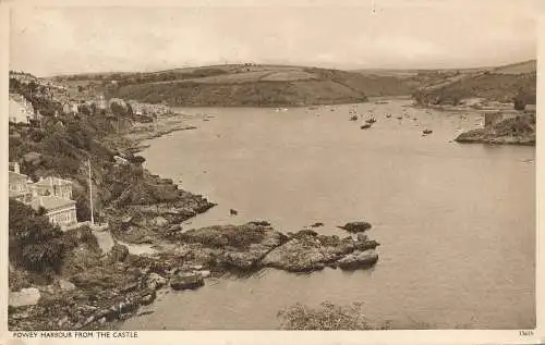 PC72914 Fowey Harbour vom Schloss. Harvey Barton. Nr. 33615. 1954