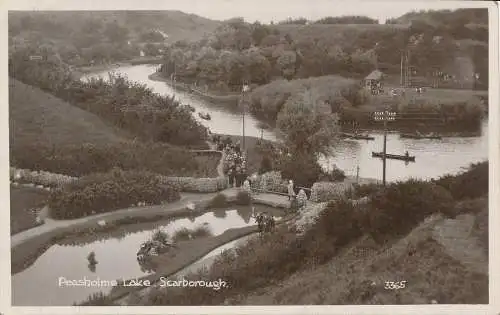 PC73926 Peasholme Lake. Scarborough. Nr. 3365. 1927