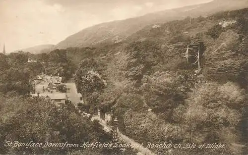 PC70509 St. Boniface Downs von Hatfields Lookout. Bonchurch. Isle of Wight. Fr