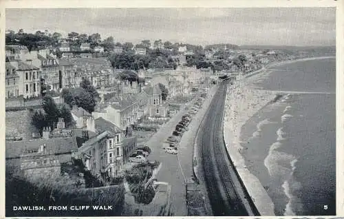 PC73234 Dawlish von Cliff Walk. 1959