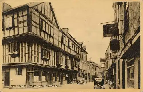 PC73875 Butcher Row Shrewsbury. RA