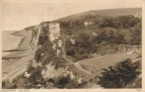 PC73927 Eastbourne. Holywell. Photochrom. 1934