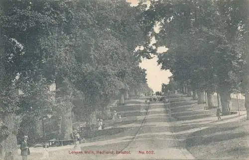 PC72686 Lovers Walk. Redland. Bristol. Fortschritt. Nr. 502