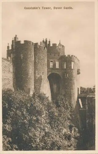 PC72846 Constables Tower. Dover Castle. Sepia Gravur