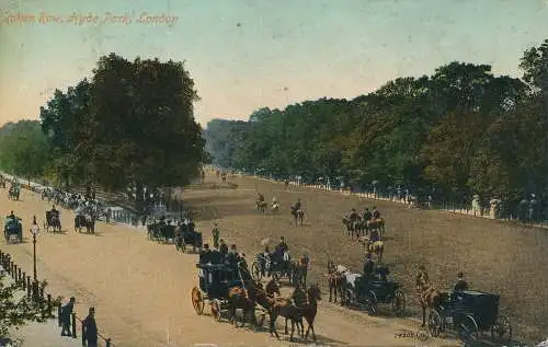 PC73401 Frotten Row. Hyde Park. London. Valentinstag. 1917