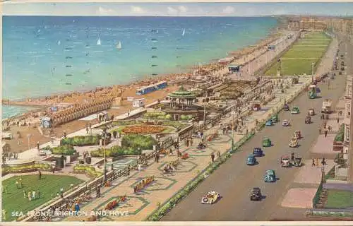 PC73226 Meerfront. Brighton und Hove. Wardell. 1955