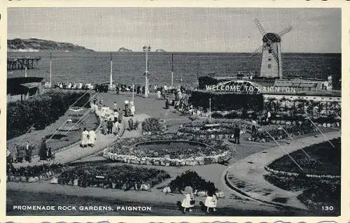 PC73105 Promenade Rock Gardens. Paignton. Nr. 130