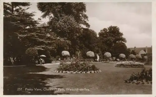 PC72353 Hübsche Ansicht. Chalkwell Park. Westcliff on Sea. RP. 1936