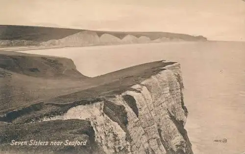 PC72313 Seven Sisters in der Nähe von Seaford. Valentinstag