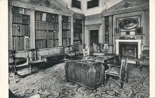 PC73602 Nostell Priory. Yorks. Die Bibliothek. RP