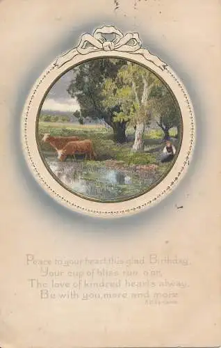 PC72689 Frieden in Ihrem Herzen an diesem frohen Geburtstag. Meissner und Buch