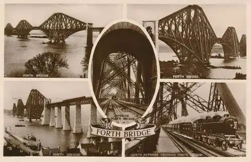 PC73508 Forth Bridge. Multi-View. Valentinstag. RP