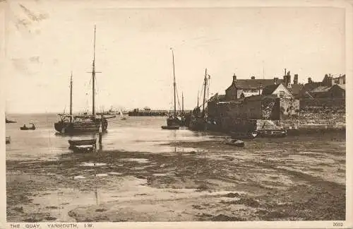 PC72990 The Quay. Yarmouth. I.W. Nigh. 1928