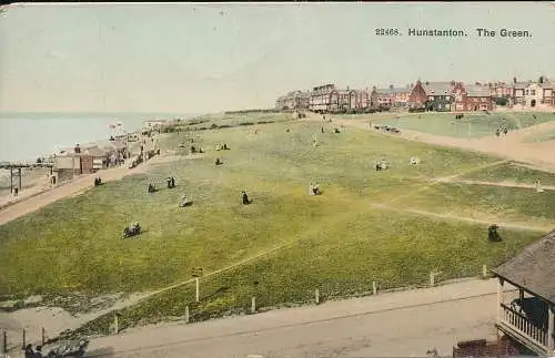 PC72550 Hunstanton. Das Grün. 1913