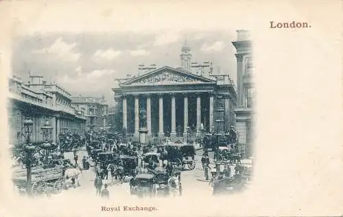 PC73519 London. Royal Exchange. 1907