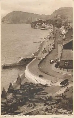 PC72960 Die Parade von Salcombe Hill. Sidmouth. Nr. 18303. 1946