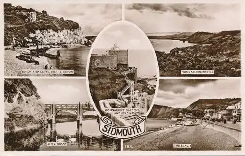 PC73667 Sidmouth. Multi-View. RP. 1950