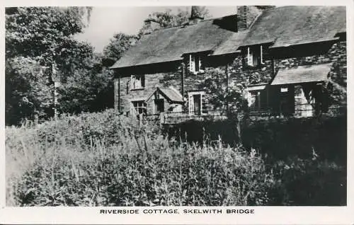 PC73677 Riverside Cottage. Skelwith Brücke. RP. 1962