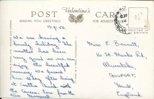 PC73000 Alte Brücke von Dee. Braemar. Valentinstag. Nr. 219273. RP