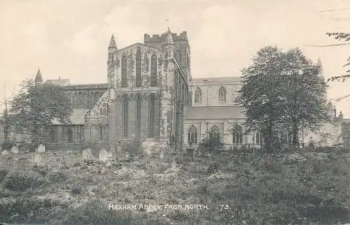 PC72810 Hexham Abbey aus dem Norden. Gibson