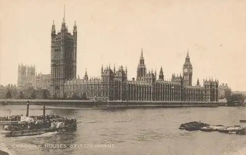 PC73831 London. Häuser des Parlaments. C.F. Schloss Lesco