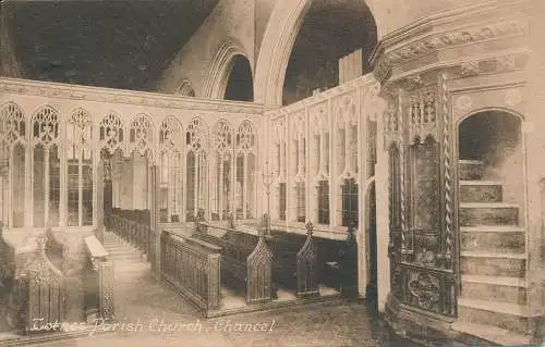 PC73856 Totnes Pfarrkirche. Chancel. Frith. 1918