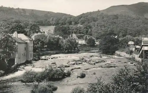 PC73638 Llangollen von der Brücke. Lachs. RP. 1961