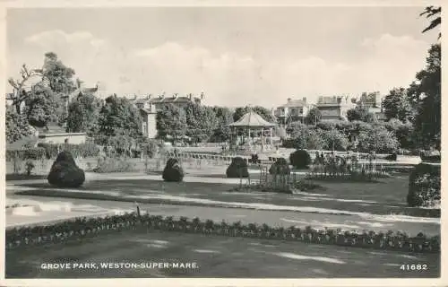 PC74048 Grove Park. Weston Super Mare. Harvey Barton. Nr. 42682. RP. 1954