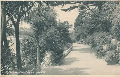 PC74231 Rock Walk. Torquay. Judges Ltd. Nr. 8870. 1925