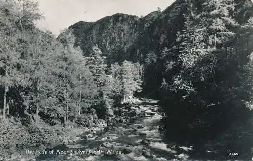 PC74073 Der Pass von Aberglaslyn. Nordwales. St. Albans. RP. 1962