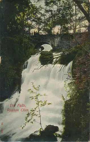 PC74015 The Falls. Rouken Glen. Kaledonien. 1907