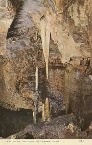 PC74266 Stalaktiten und Stalagmiten. Kents Höhle. Torquay. Jarrold. RP. 1965