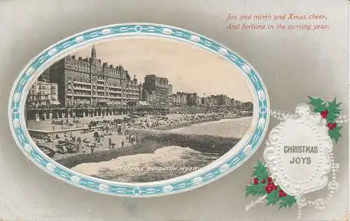 PC73727 Grußkarte. Weihnachtsfreuden. Metropole. Brighton. Valentinstag. 1911