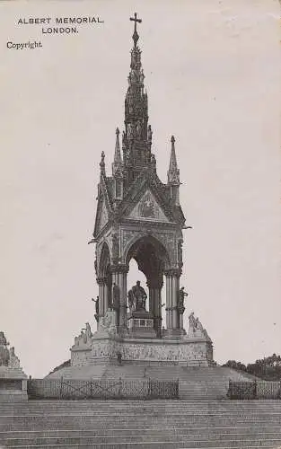 PC74178 Albert Memorial. London. 1906