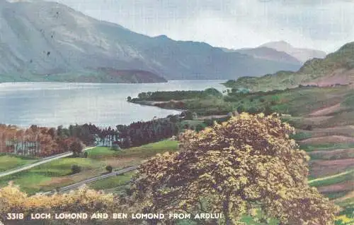 PC73639 Loch Lomond und Ben Lomond aus Ardlui. Weiß. Das Beste von allem. 1958