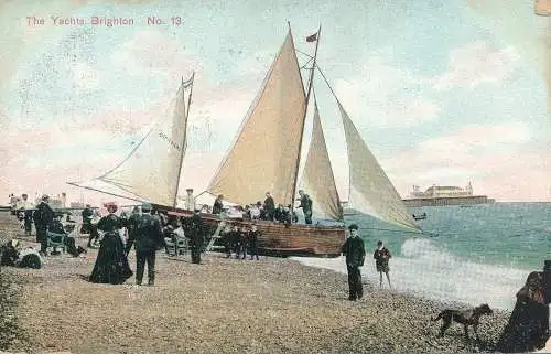 PC73728 Die Yachten. Brighton. Nr. 13. 1911